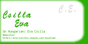 csilla eva business card
